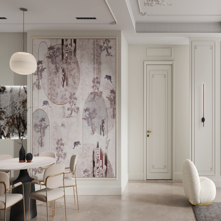 Light French Style Wall Paneling